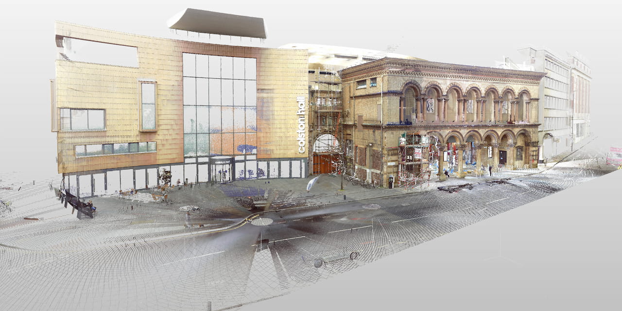 Full-colour laser scan of Bristol Beacon prior to refurbishment — PointBIM case study