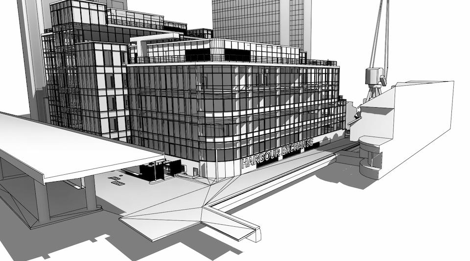 Scan to BIM Harbour Exchange Canary Wharf model